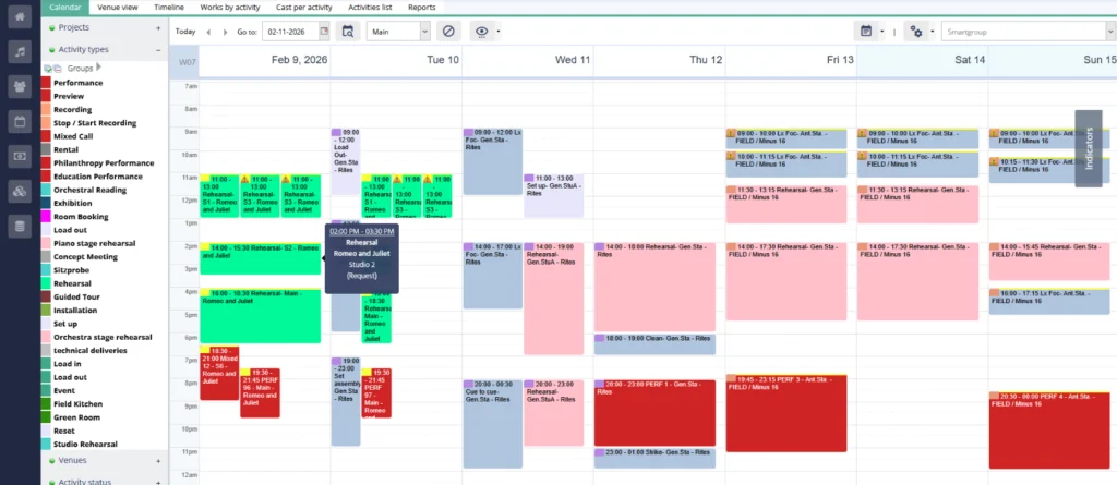 feature diese space management planning view