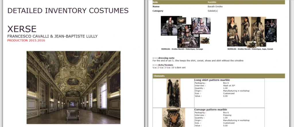 features diese inventory production bible