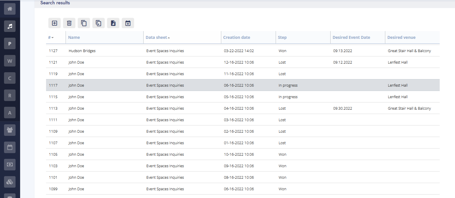 diese feature event management inquiries